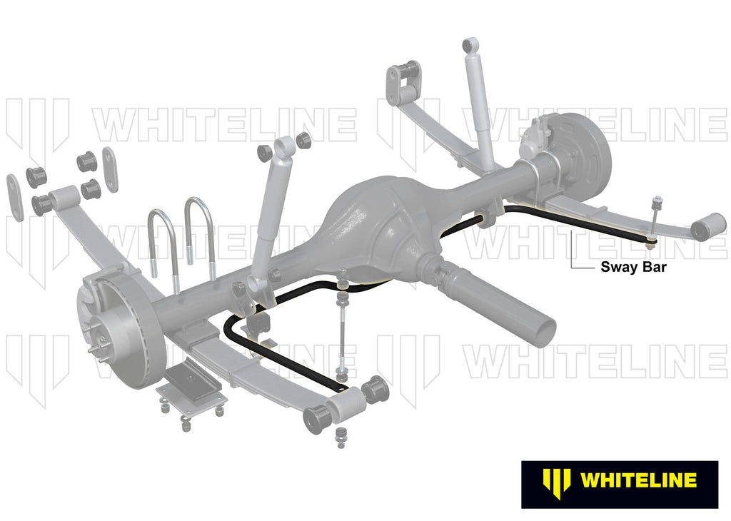 Barra antirollio posteriore Whiteline 24 mm per Volkswagen Caddy MK3 e MK4 — dettaglio 1