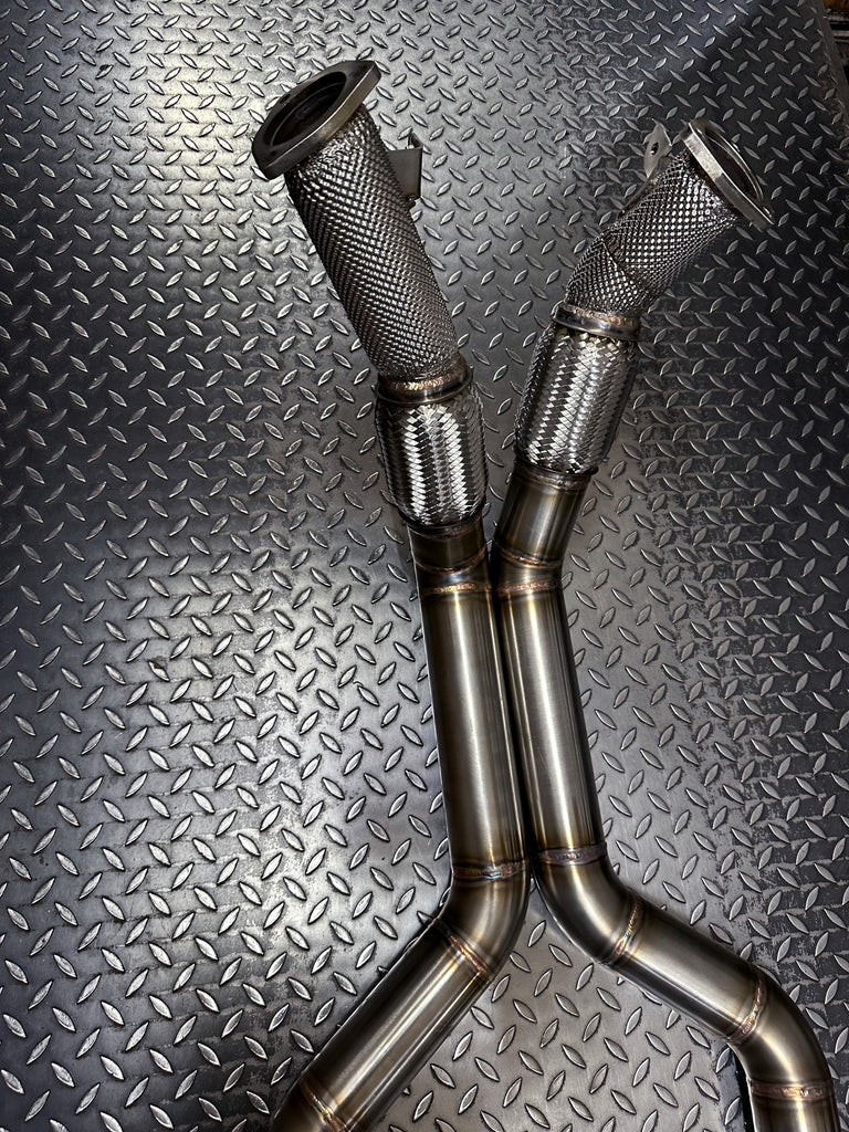 Front pipe BAQ Exhaust Audi RS6 / RS7 C8 4.0 TFSI V8 elimina risonatori (dal 2020) – foto 4
