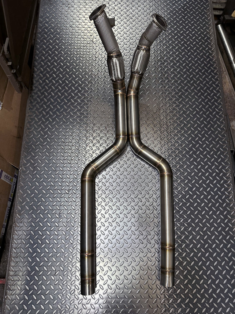 Front pipe BAQ Exhaust Audi RS6 / RS7 C8 4.0 TFSI V8 elimina risonatori (dal 2020) – foto 6