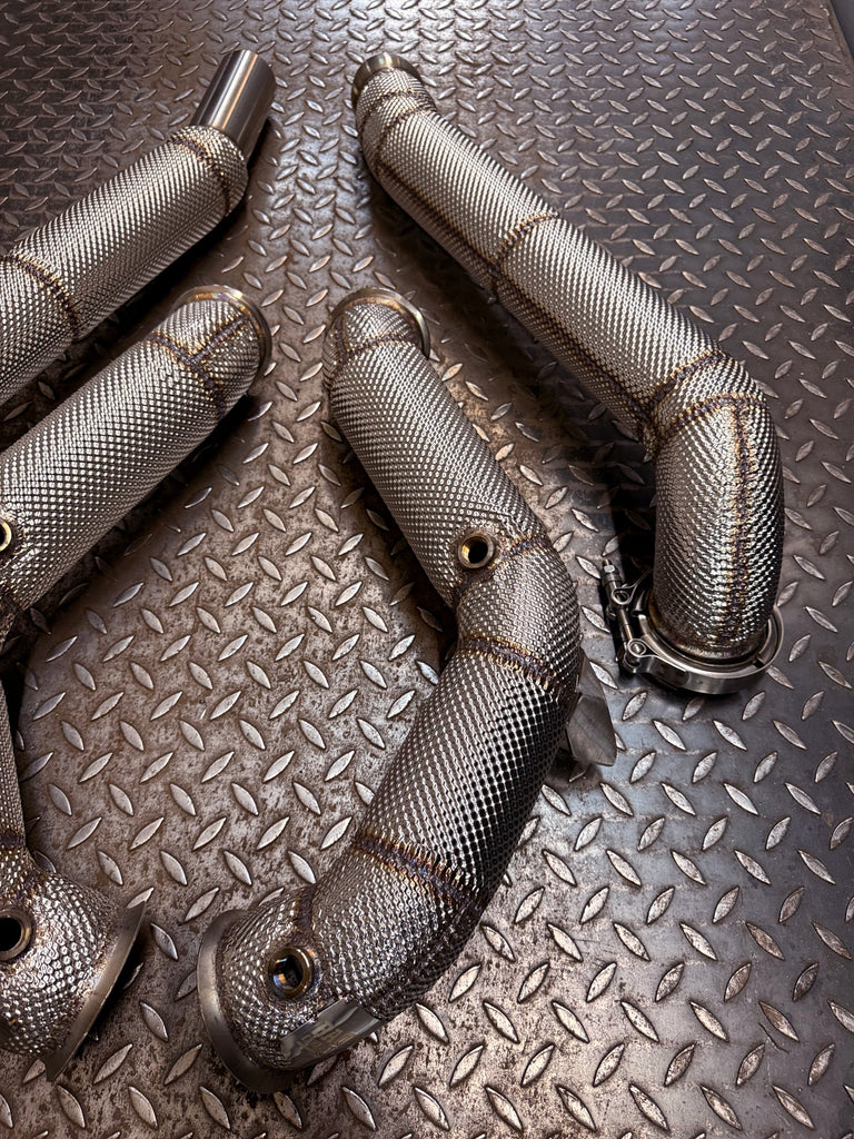 Downpipe BAQ Exhaust Mercedes C63 / C63 S AMG W205 Facelift con GPF (2018+) – foto 6