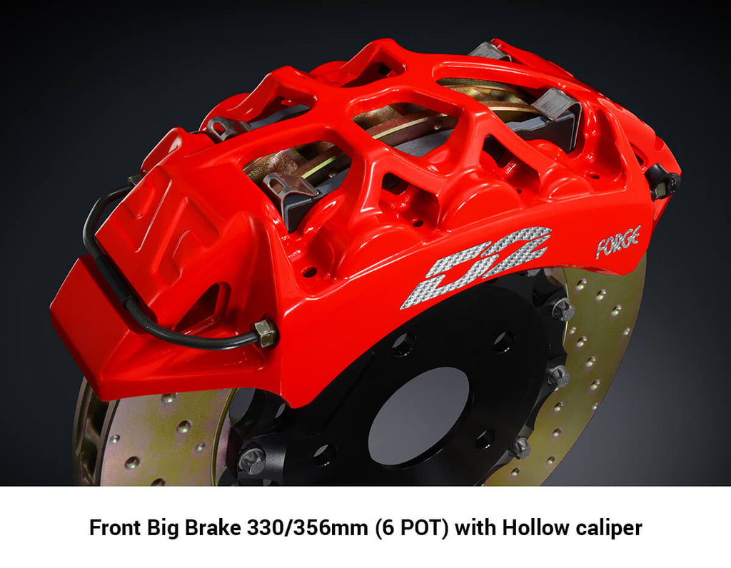 Front Hollow 6POT caliper