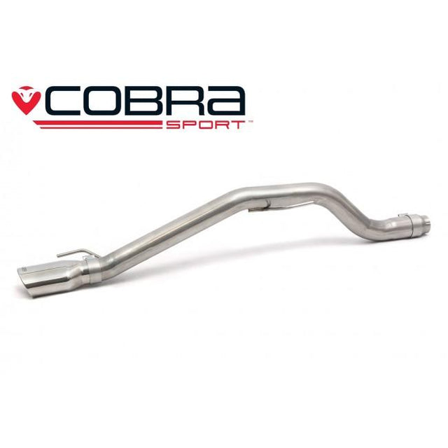 Cobra Sport Terminale di scarico Venom Box Delete per Opel Corsa D 1.4L Turbo Black Edition (12-14)