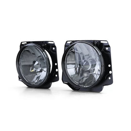 Nero trasparente vetro Fari anteriori fumé per VW Golf 2 83-91