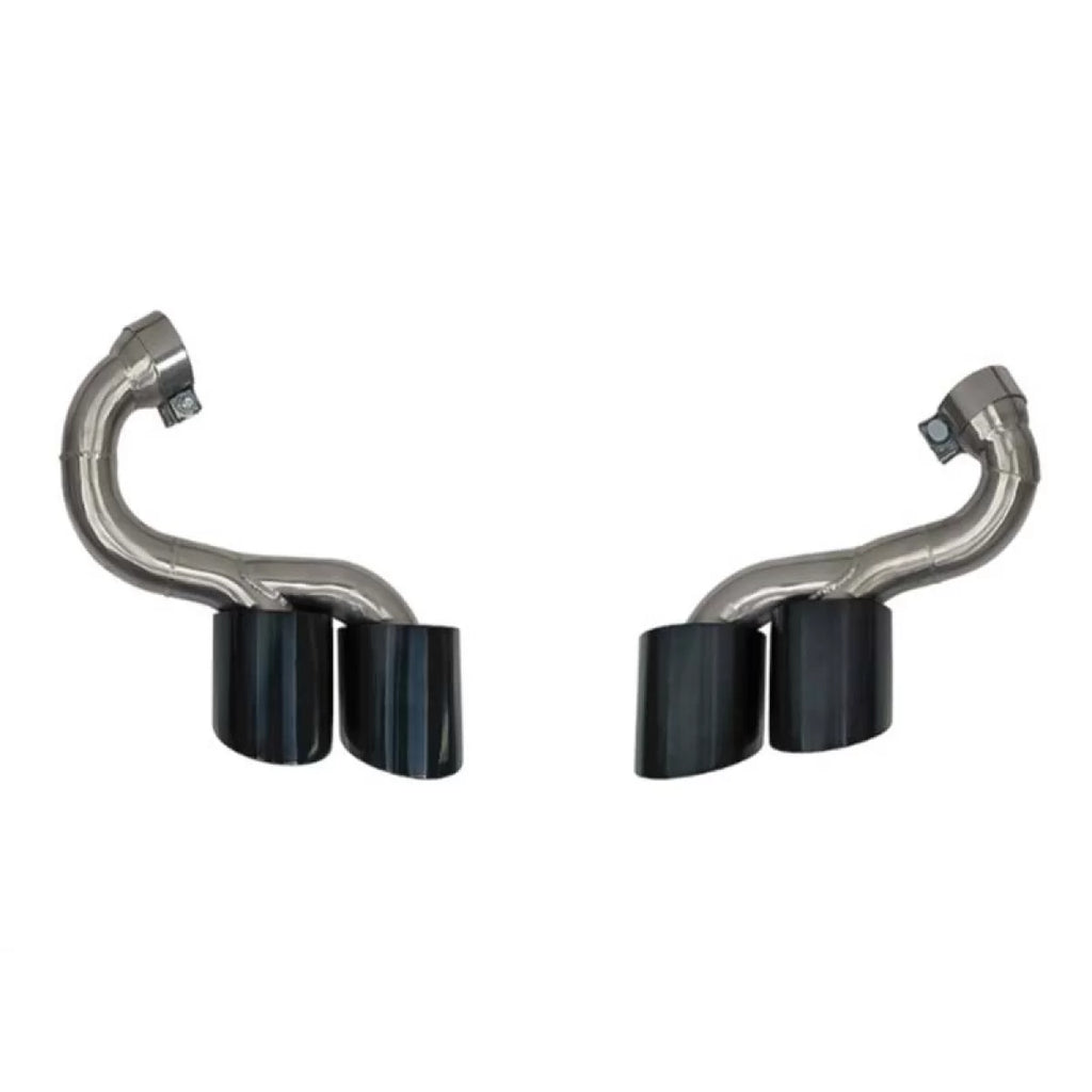 Nero Terminali di scarico kit M4-tipo per BMW Serie 4 G22 coupe, G23 cabrio, G26 Gran Coupe 2020-2024
