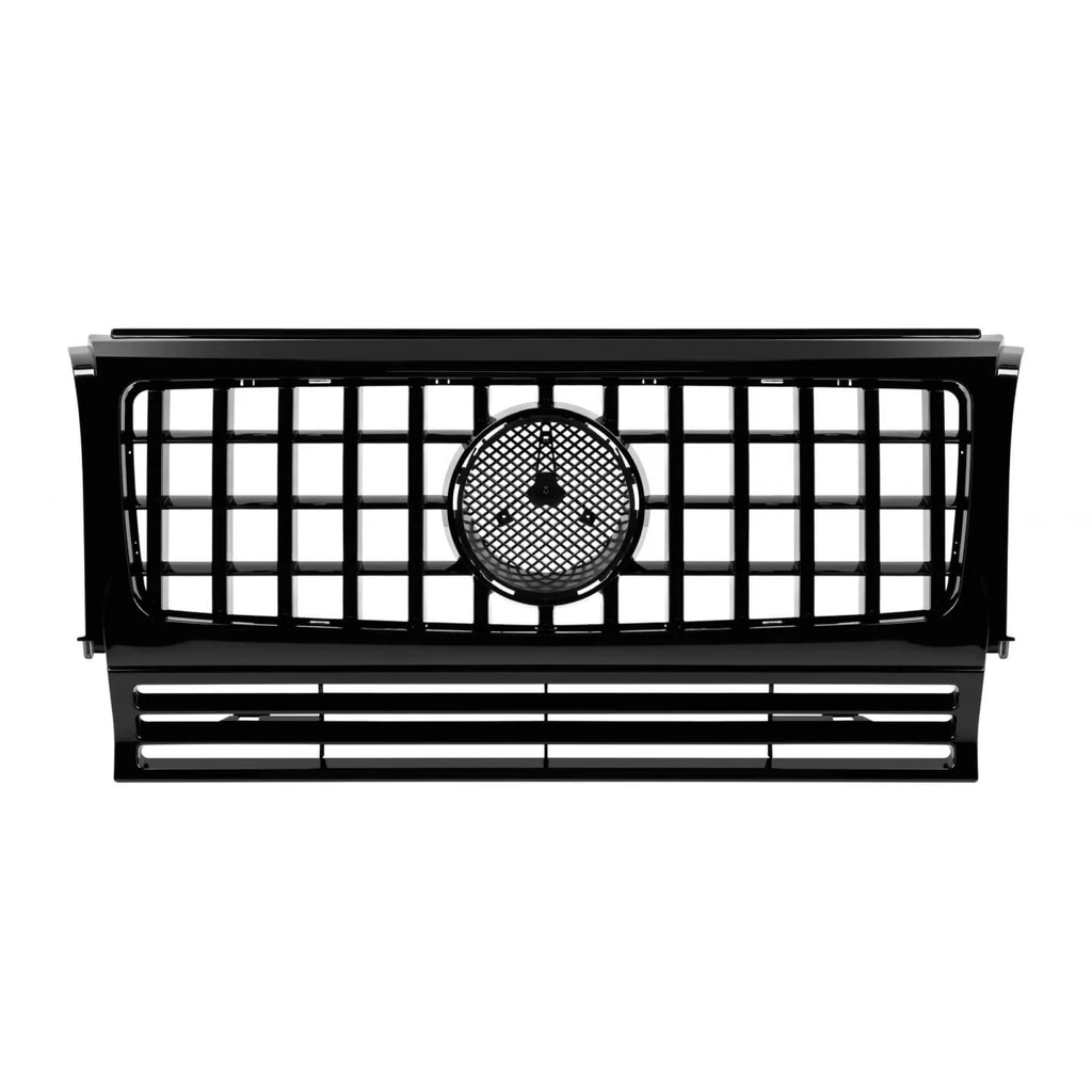 Nero lucido GT-stile griglia per Mercedes Classe G W463 1990-2018