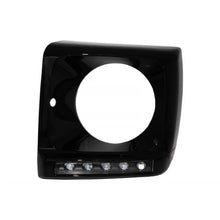 Carica l'immagine nel visualizzatore di Gallery, Nero fari anteriori coperture LED DRL per Mercedes Classe G W463 (1989-2012) G65 design con fari anteriori Bi-xenon