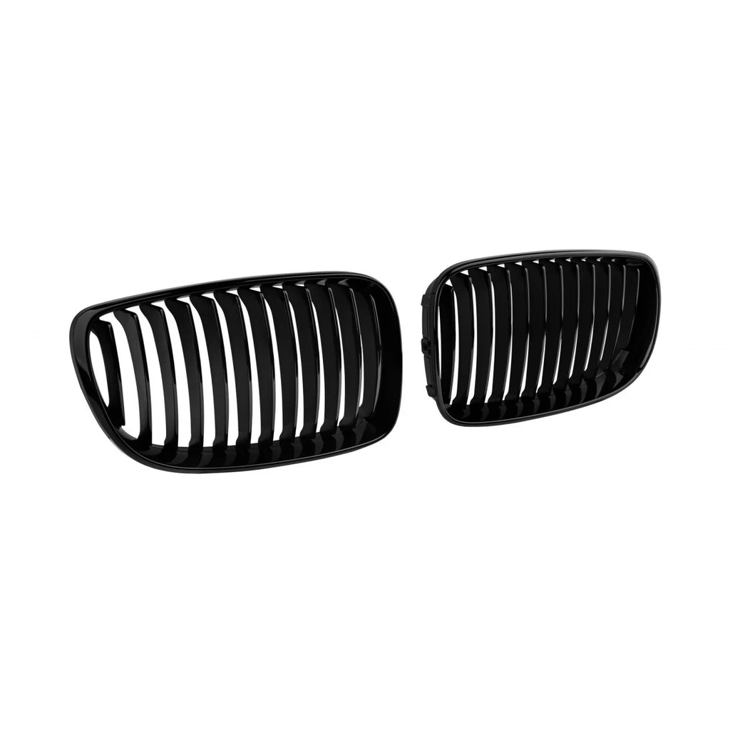 Nero Griglie a doppio rene per BMW Serie 1 E81, E82, E87, E88 2007-2011