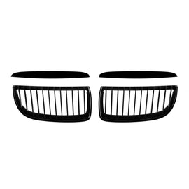 Nero Griglie a doppio rene per BMW Serie 3 E90 berlina, E91 Touring 2005-2008