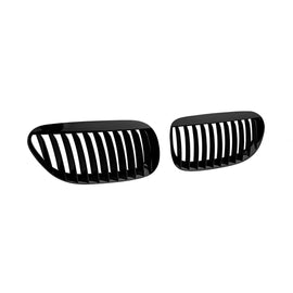 Nero Griglie a doppio rene per BMW Serie 6 E63 coupe, E64 cabriolet 2004-2011