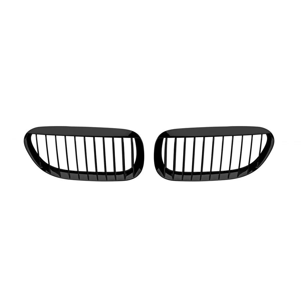 Nero Griglie a doppio rene per BMW Serie 6 E63 coupe, E64 cabriolet 2004-2011