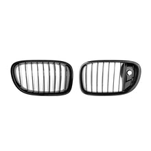 Carica l'immagine nel visualizzatore di Gallery, Nero Griglie a doppio rene per BMW Serie 7 F01 corto passo, F02 lungo passo 2008-2015 con telecamera apertura