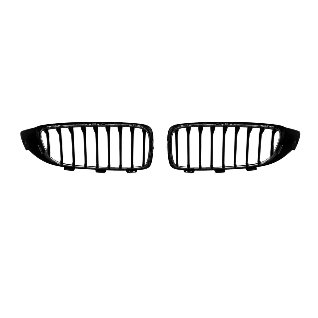 Nero Griglie a doppio rene per BMW Serie 4 F32, F33, F36 2013-2021 a lamella singola