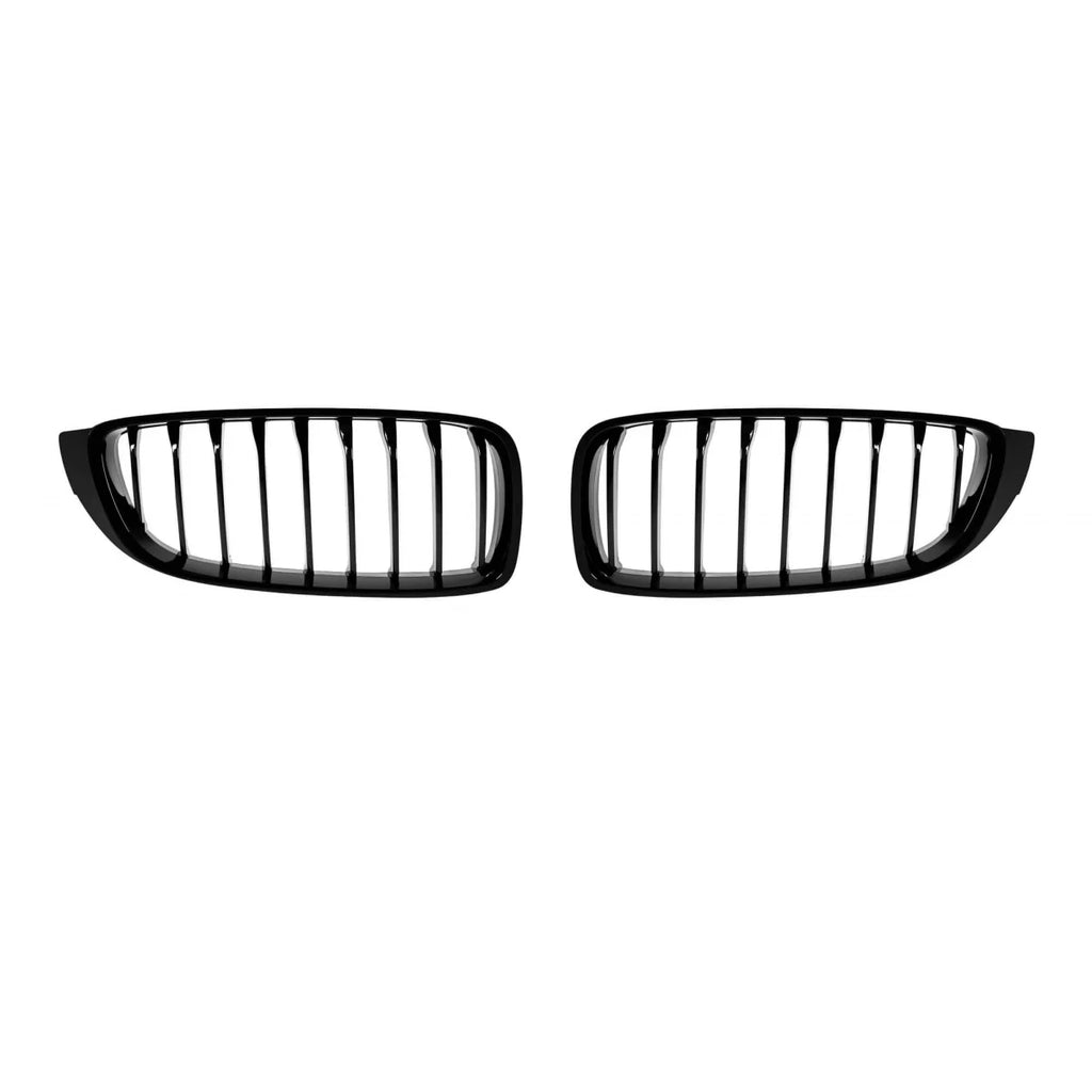 Nero Griglie a doppio rene per BMW Serie 4 F32, F33, F36 2013-2021 a lamella singola