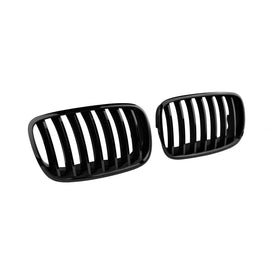 Nero Griglie a doppio rene per BMW X5 E70 2007-2013, X6 E71 2008-2011