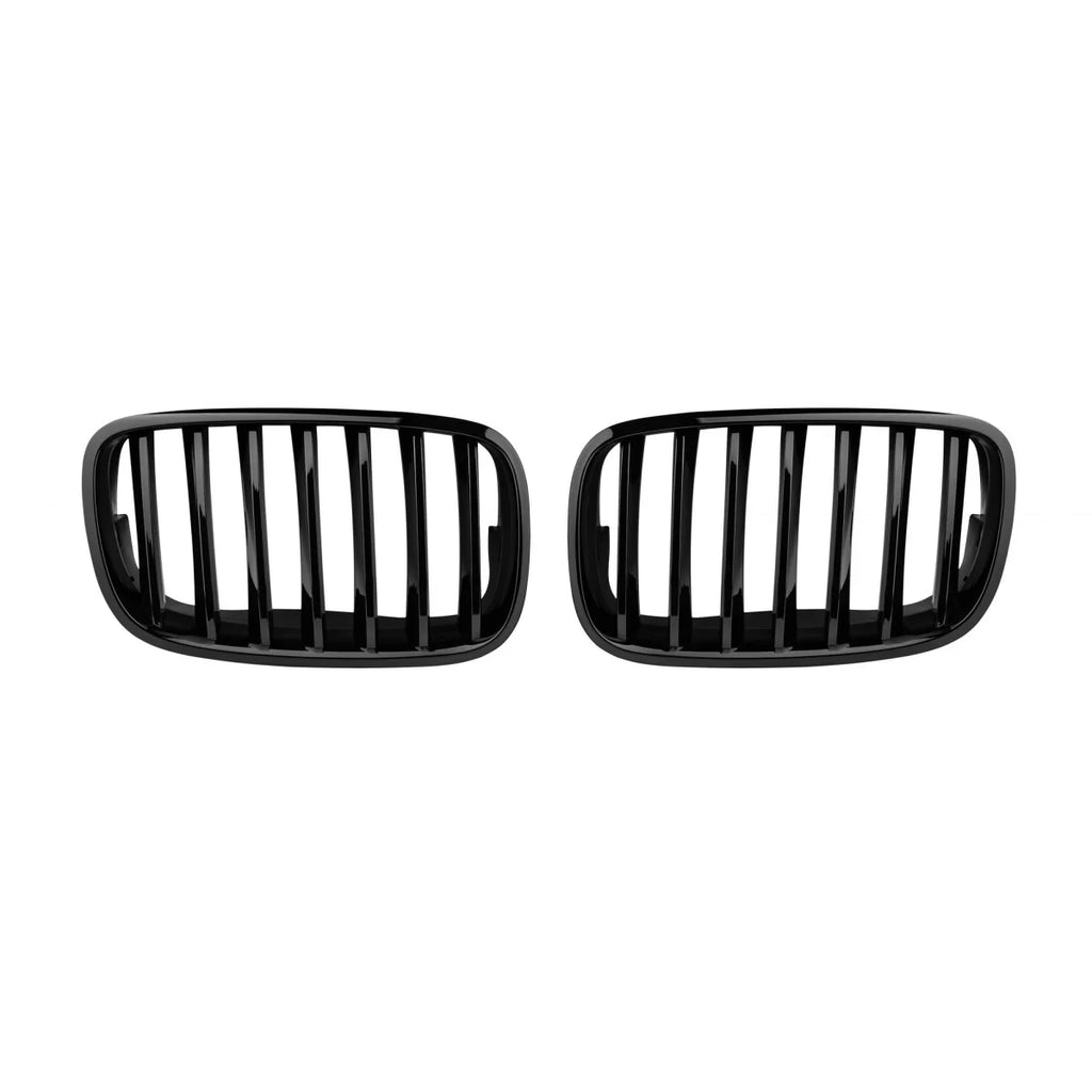 Nero Griglie a doppio rene per BMW X5 E70 2007-2013, X6 E71 2008-2011