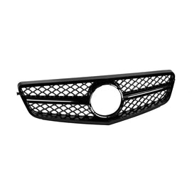 Nero lucido A design griglia tipo C63 per Mercedes Classe C W204 berlina, wagon, coupe 2007-2014 con a singolo fascio