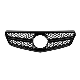 Nero lucido A design griglia tipo C63 per Mercedes Classe C W204 berlina, wagon, coupe 2007-2014 con a singolo fascio