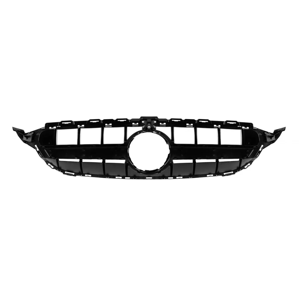 Nero lucido griglia tipo E63 per Mercedes Classe C W205, S205 2014-2019