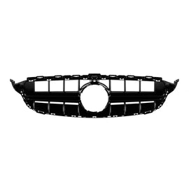 Nero lucido griglia tipo E63 per Mercedes Classe C W205, S205 2014-2019