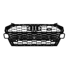 Carica l'immagine nel visualizzatore di Gallery, Griglia Audi A4 B9.5 2020-2024 stile S4 nera lucida