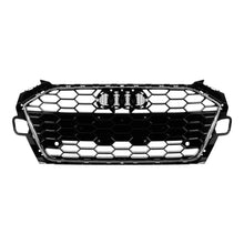 Carica l'immagine nel visualizzatore di Gallery, Griglia Audi A4 B9.5 2020-2024 stile S4 nera lucida