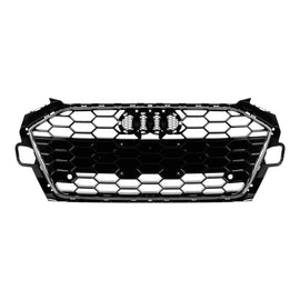 Griglia Audi A4 B9.5 2020-2024 stile S4 nera lucida