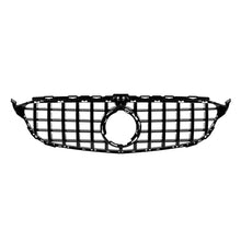 Carica l'immagine nel visualizzatore di Gallery, Griglia GT nera lucida per Mercedes Classe C W205 berlina, S205 station wagon, C205 coupe dal 2019 con telecamera