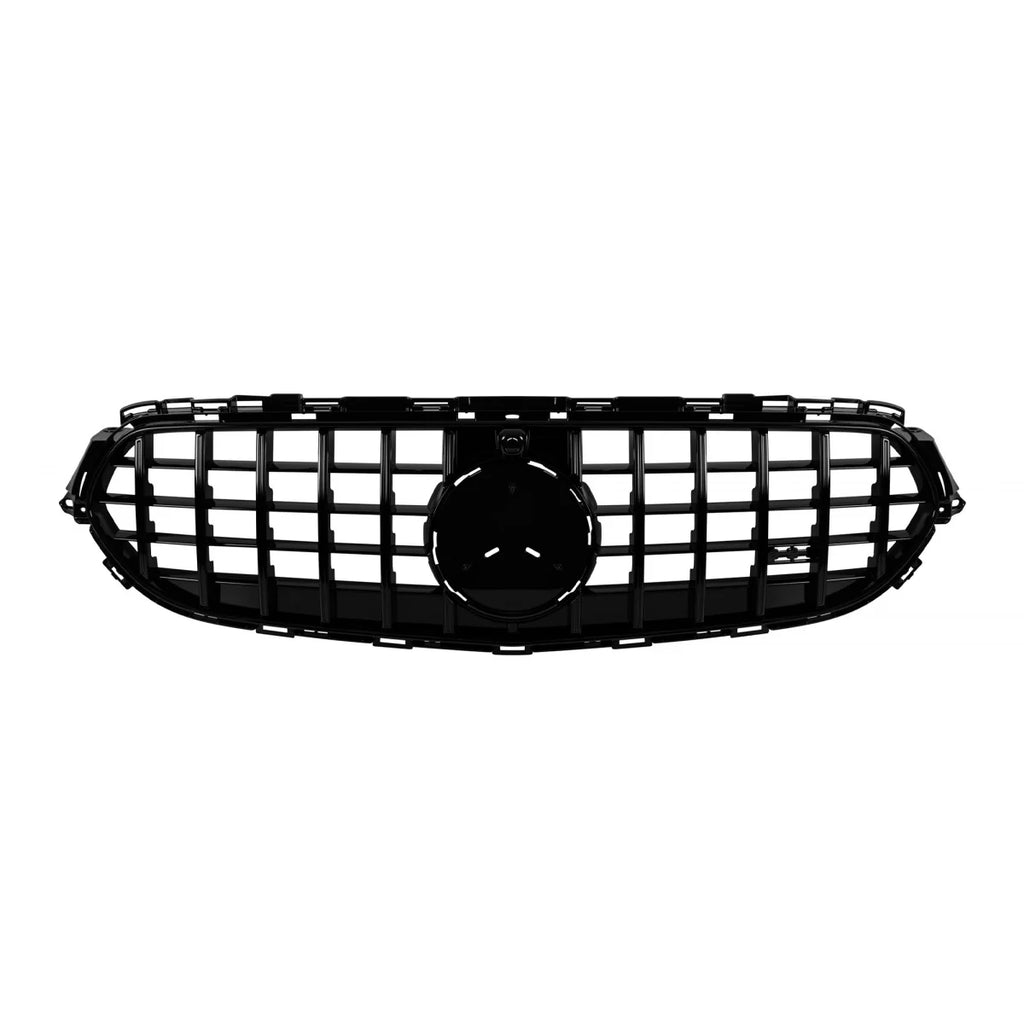 Griglia GT nera lucida per Mercedes Classe E W213, S213 station wagon, C238 coupe, A238 cabriolet dal 2020 con apertura