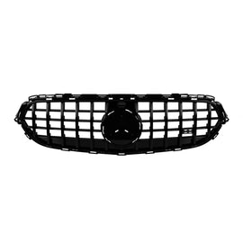 Griglia GT nera lucida per Mercedes Classe E W213, S213 station wagon, C238 coupe, A238 cabriolet dal 2020 con apertura