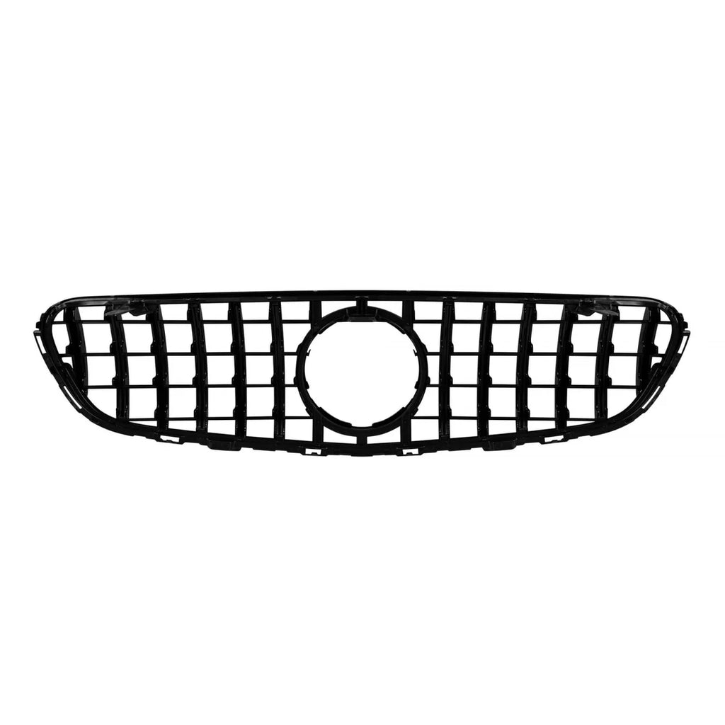 Griglia GT nera lucida per Mercedes GLC SUV X253, GLC Coupe C253 2015-2019 senza telecamera apertura