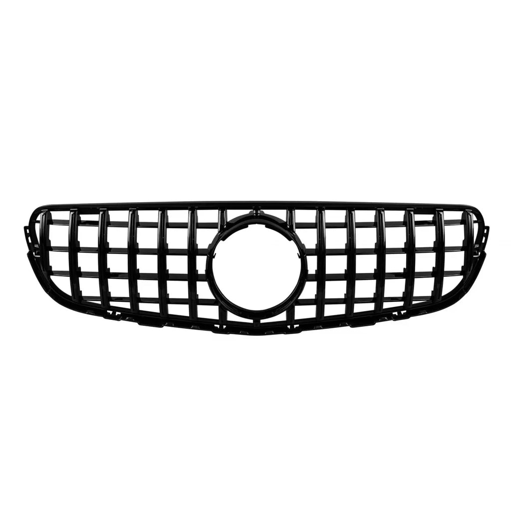 Griglia GT nera lucida per Mercedes GLC SUV X253, GLC Coupe C253 2015-2019 senza telecamera apertura