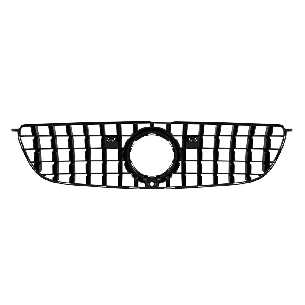 Griglia GT nera lucida per Mercedes GLS X166 2016-2019 con telecamera apertura – defective clip (glued)