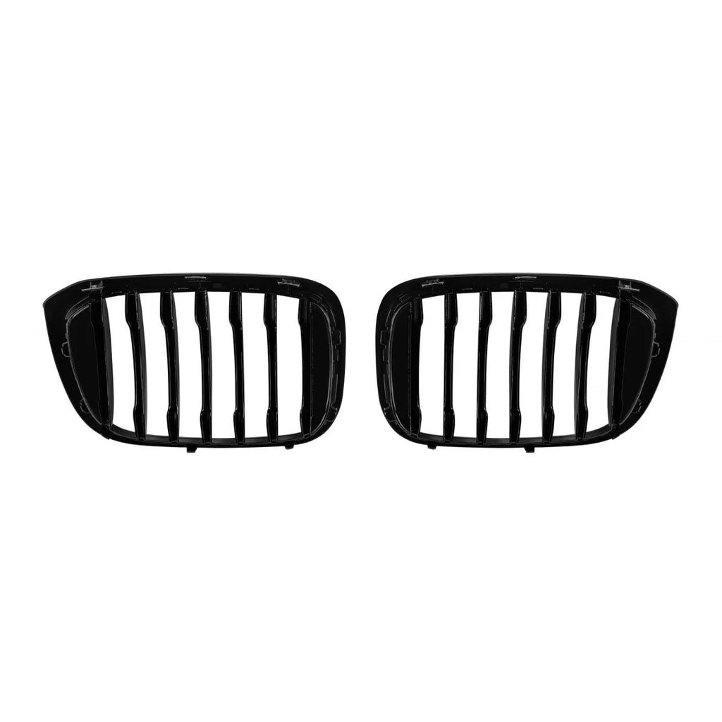 Nero lucido griglie a doppio rene per BMW X3 G01, X4 G02 2017-2021