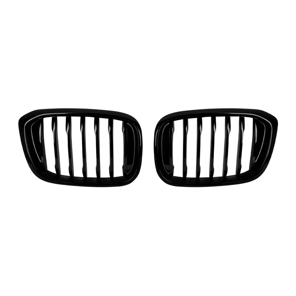 Nero lucido griglie a doppio rene per BMW X3 G01, X4 G02 2017-2021
