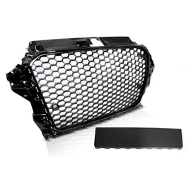 Nero lucido griglia stile RS per Audi A3 2012-2016