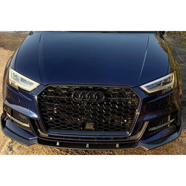 Nero lucido griglia stile RS per Audi A3 8V berlina, cabriolet, Sportback dal 2017