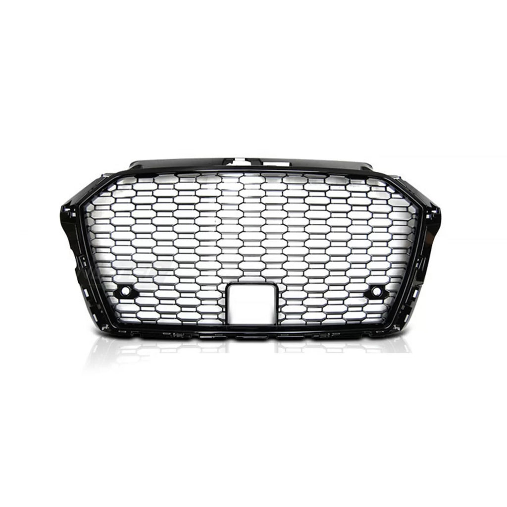 Nero lucido griglia stile RS per Audi A3 8V berlina, cabriolet, Sportback dal 2017