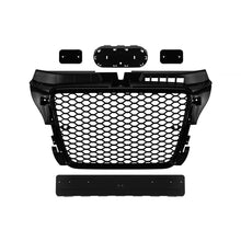 Nero lucido griglia stile RS per Audi A3 hatchback, Sportback, cabriolet 2009-2012 con Sensore di parcheggio aperture