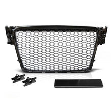 Nero lucido griglia stile RS per Audi A4 B8 berlina, wagon 2008-2011