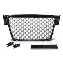Nero lucido griglia stile RS per Audi A4 B8 berlina, wagon 2008-2011