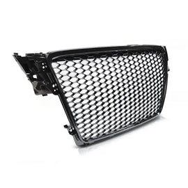 Nero lucido griglia stile RS per Audi A4 B8 berlina, wagon 2008-2011