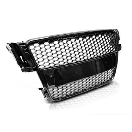 Nero lucido griglia stile RS per Audi A5 2007-2011 Sportback, coupe, cabriolet con standard o S-line paraurti