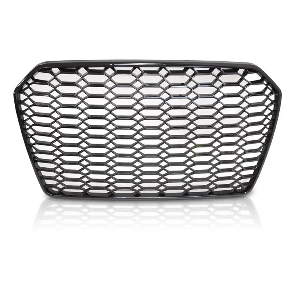 Nero lucido griglia stile RS per Audi A6 C7 berlina, wagon 2014-2018 per standard e S-line paraurti