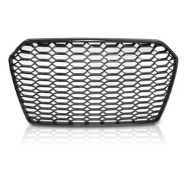 Nero lucido griglia stile RS per Audi A6 C7 berlina, wagon 2014-2018 per standard e S-line paraurti
