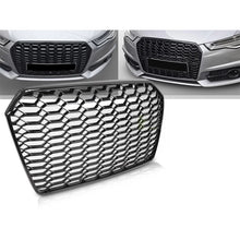Carica l'immagine nel visualizzatore di Gallery, Nero lucido griglia stile RS per Audi A6 C7 berlina, wagon 2014-2018 per standard e S-line paraurti