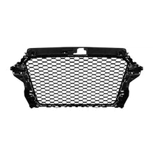 Griglia Audi A3 2013-2016 stile RS3 nera lucida senza PDC – vista 3