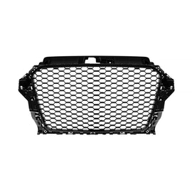 Griglia Audi A3 2013-2016 stile RS3 nera lucida senza PDC – vista 1