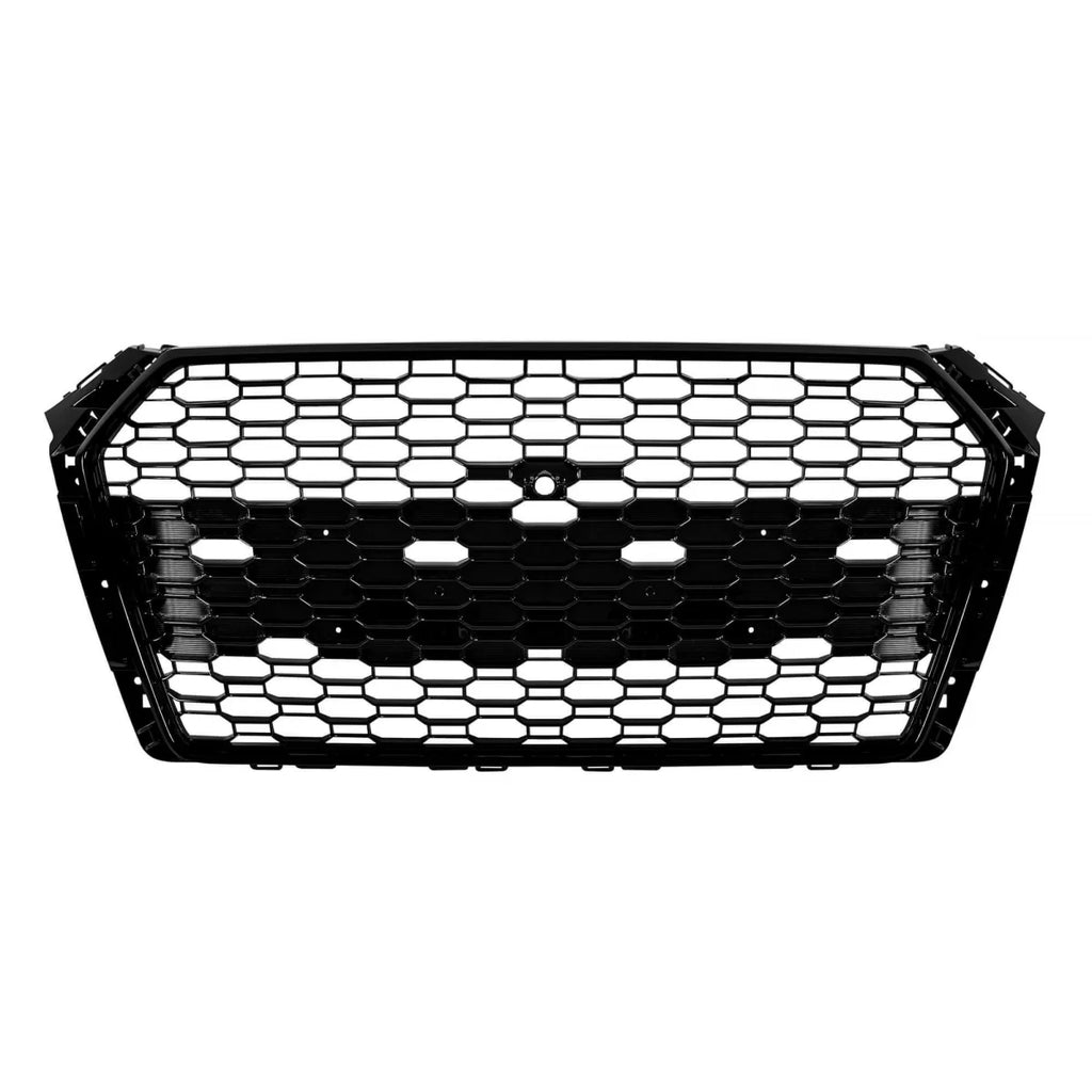 Griglia Audi A4 2015-2019 stile RS4 nera lucida senza PDC – vista 3