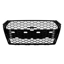 Griglia Audi A4 2015-2019 stile RS4 nera lucida senza PDC – vista 3
