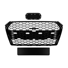 Griglia Audi A4 2015-2019 stile RS4 nera lucida senza PDC – vista 1